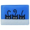 Mala Leather Peek a Boo Cats Travel/Credit Card Holder RFID