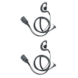 TDYU G Shape Earpiece Walkie Talkie Headset with Mic PTT for Motorola Talkabout MH230R MR350R T200 T200TP T260 T260TP T460 T600 MT350R 2 Way Radio 2Pack