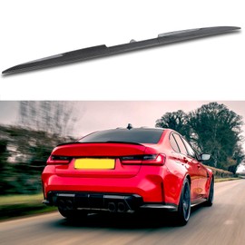 JMTBNO Universal Carbon Fiber Rear Trunk Lip Spoiler Wing Compatible with Nissan Maxima Sedan 2000-2023 Acura Kia Stinger 2018-2023