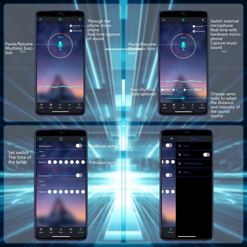 CERRXIAN Mini RGB Bluetooth Controller,USB 5V Bluetooth Led Light Controller,for