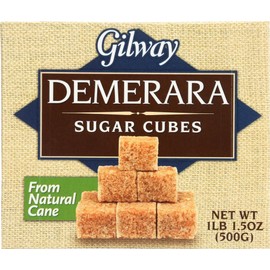 Gilway Demerara Sugar Cubes | From Natural Cane Sugar | 17.6 oz (500g)