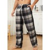 U2SKIIN 2 Pack Mens Fleece Pajama Pants, Warm Plaid Lounge