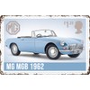 LUCKYLINDE Retro Tin Sign Suitable for MG Oldtimer Fans and