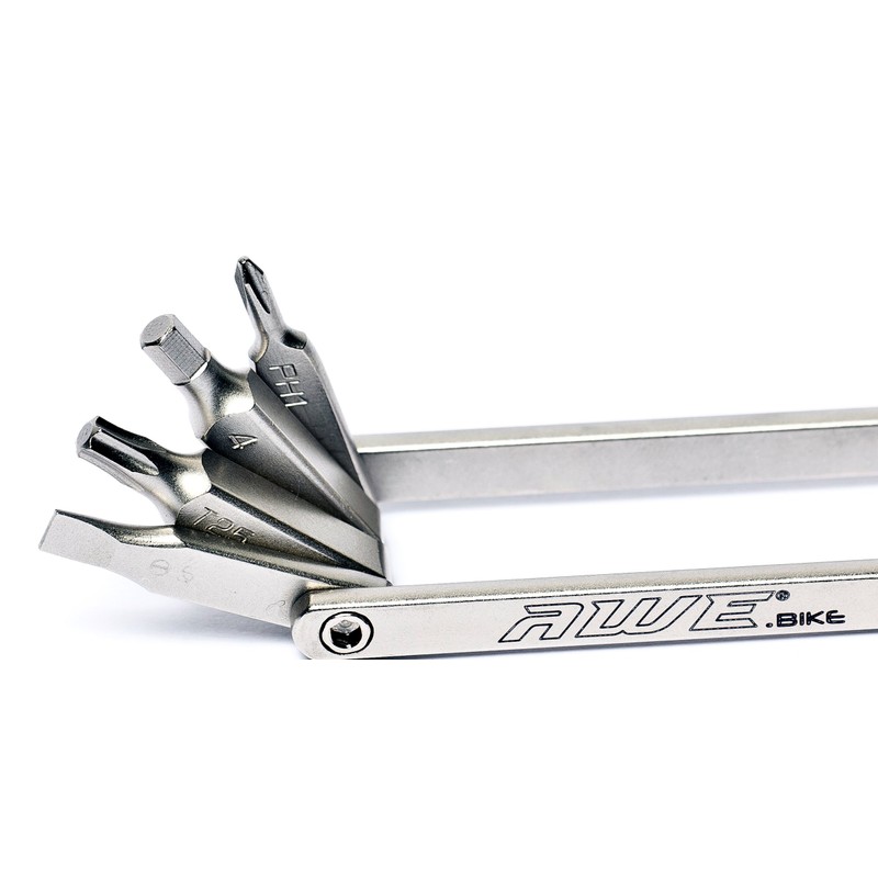 AWE® 8 Piece CR-V Special Hardened Steel Bike/Bicycle Micro Multi