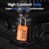TSA Approved Travel Luggage Locks, Open Alert Combination Lock for