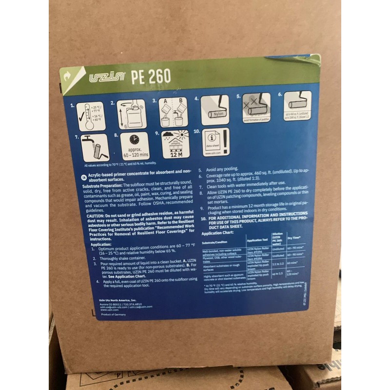 Uzin 6367 Primer multi-usage UZIN PE 260 1 Gallon Bag