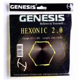 GENESIS New Set GENESIS HEXONIC 2.0 16G 1.28 Yellow  Tennis Racquet String