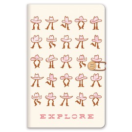 Studio Oh! Travel Journal Notebook Trio, 4.68" x 7.5", Softcover Guided Journaling Notebooks with Storage Pocket, Compact Adventure Book Journals, 64 Pages, 100 GSM Paper Weight, Cha-Cha