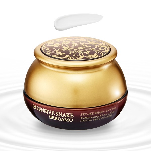 Bergamo Snake Wrinkle Care Cream 50g Basic Skin Care Wrinkle Improvement Lifting Elasticity Cream Snake Venom