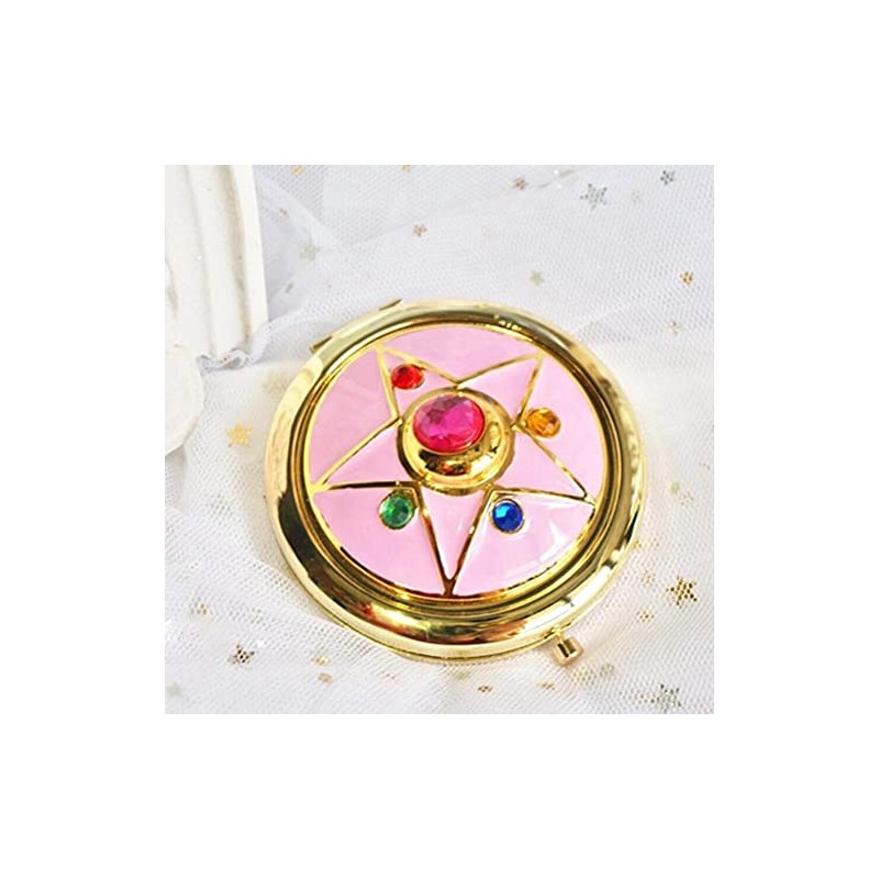Espejo Abatible de Maquillaje Anime con Estrella de Cristal -