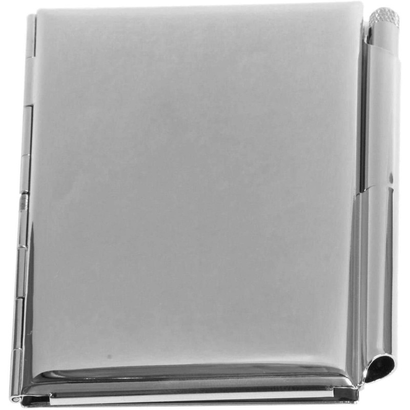 Soldier Metal Notepad Memo Card Holder & Pen Set Free