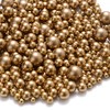 MKLKSDH 1000PCS No Hole Pearls, 3-8MM Gold Round Beads for