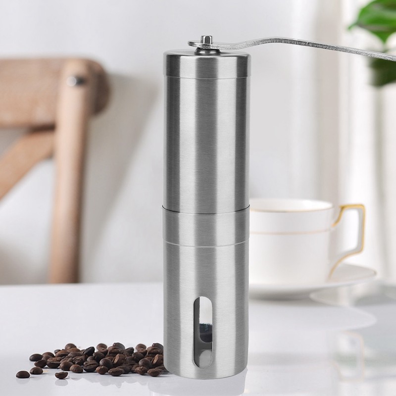 304 Stainless Steel Portable Manual Coffee Grinder Mill Hand Coffee