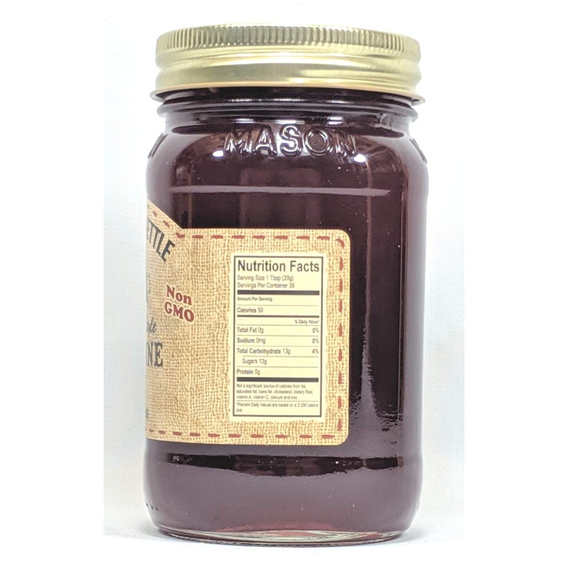 Amish Homemade Style Muscadine Jelly 2-19 Oz Reusable Jars All