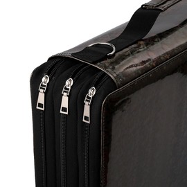 Lbxgap Marker Pen Organizer Case 300 Slots Large Capacity with Handy Wrap Portable Multilayer Holder for Prismacolor Watercolor Pencils & Gel Pen Markers(Black)