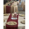 1 Pack Burgundy Cheesecloth Table Runner 10FT Boho Gauze Rustic
