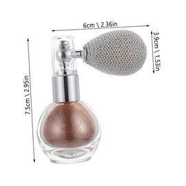 VICASKY 2Pcs Glitter Highlight Powder Sprayer for Face Body Hair Nude Shades Compact Portable Makeup Highlighters for Men Women for Special Occasions Everyday Use