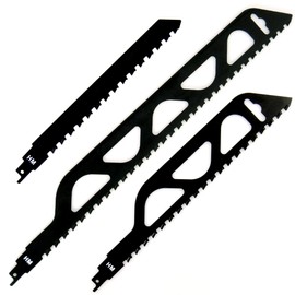 HM Reciprocating Saw Blade for Sawing in Ytong Stones, Aerated Concrete, Cement Materials (3 Length Set)