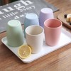 Soptalles Wheat Straw Cups Set of 4, Reusable Cups, Unbreakable
