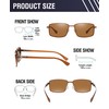 DUCO 2306 Men's Polarized Sunglasses, For Driving, Everyday Use, UV400