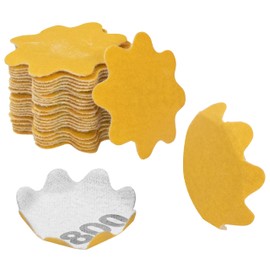 Keystone 1 inch Diameter Flex Edge Gold Hook and Loop Wavy Sanding Disc Single Grit for Hand Drill Mounted Sanding Pads and Manual Bowl Sanders 800 Grit - Pack of 25