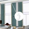 100 Pcs Plastic Curtain Hooks, Curtain Track Gliders, Smooth Sliding,