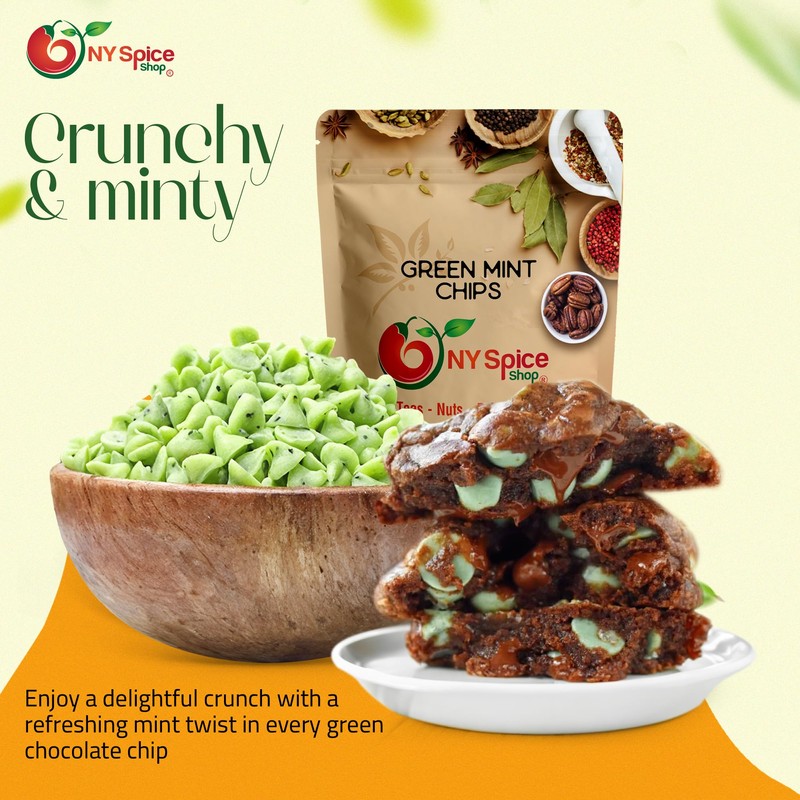 NY Spice Shop Mint Baking Chips - 1 Pound Delicious