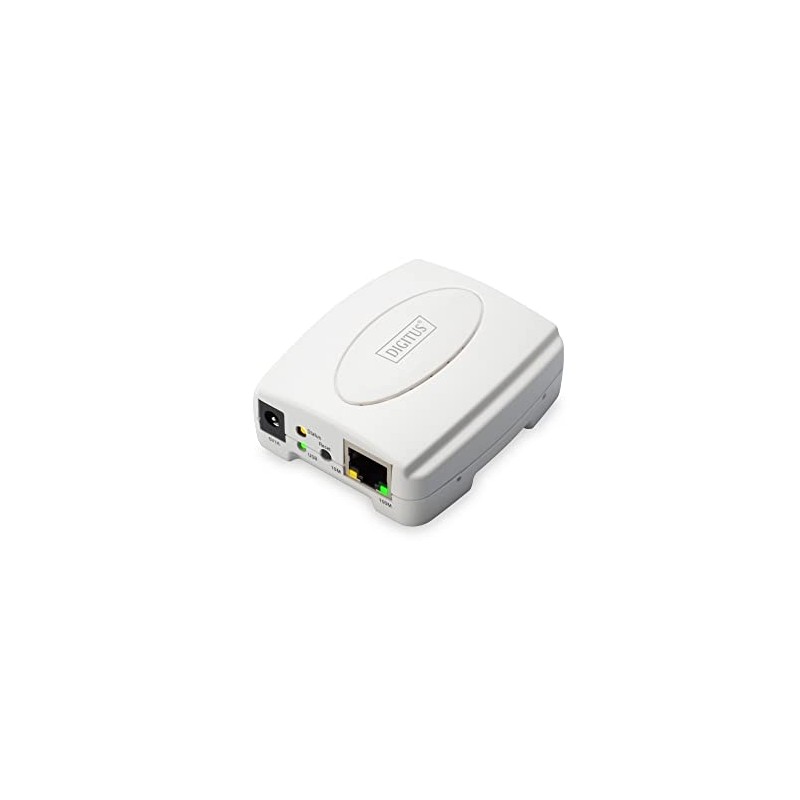 Digitus Fast Ethernet Print Server white White