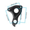 ECSiNG 1 Set Bicycle Derailleur Hanger with Screws DH-053 Compatible