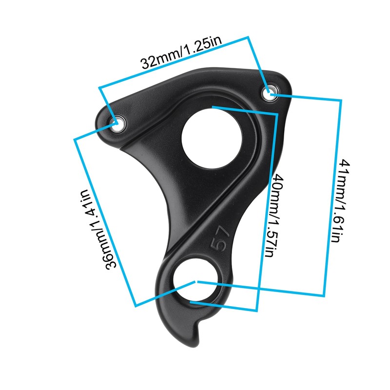 ECSiNG 1 Set Bicycle Derailleur Hanger with Screws DH-053 Compatible