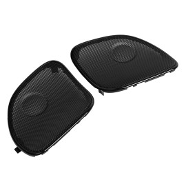 Unbranded Black Front Fairing Speaker Grills Mesh Covers For Harley Road Glide FLTRX FLTRK