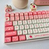Sweet Strawberry Keycap Set, MDA Profile, PBT, Cherry MX Stem,
