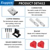 Eoppen 2Pcs 50Amp Battery Quick Connect/Disconnect with Plug Mounting Bracket,