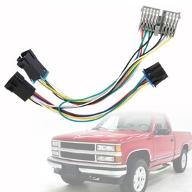 Air Conditioning Heater Climate Temperature Control Adapter Harness Fit for Chevy Silverado 1995 Without rear defrost option (converted 1996-1999 units in 1995 vehicles) 16233143 9378815 1572548