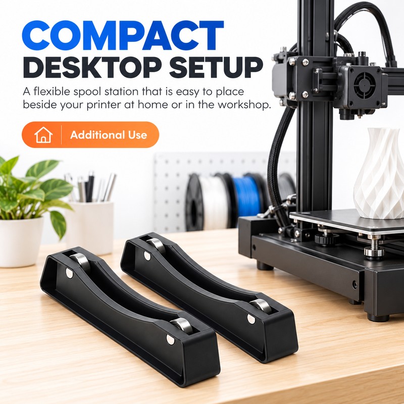 3D Printer Filament Spool Holder for 1KG PLA, PETG, TPU