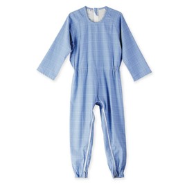 Footmark Nursing Care Coverall (Back Opening) M Blue 403421