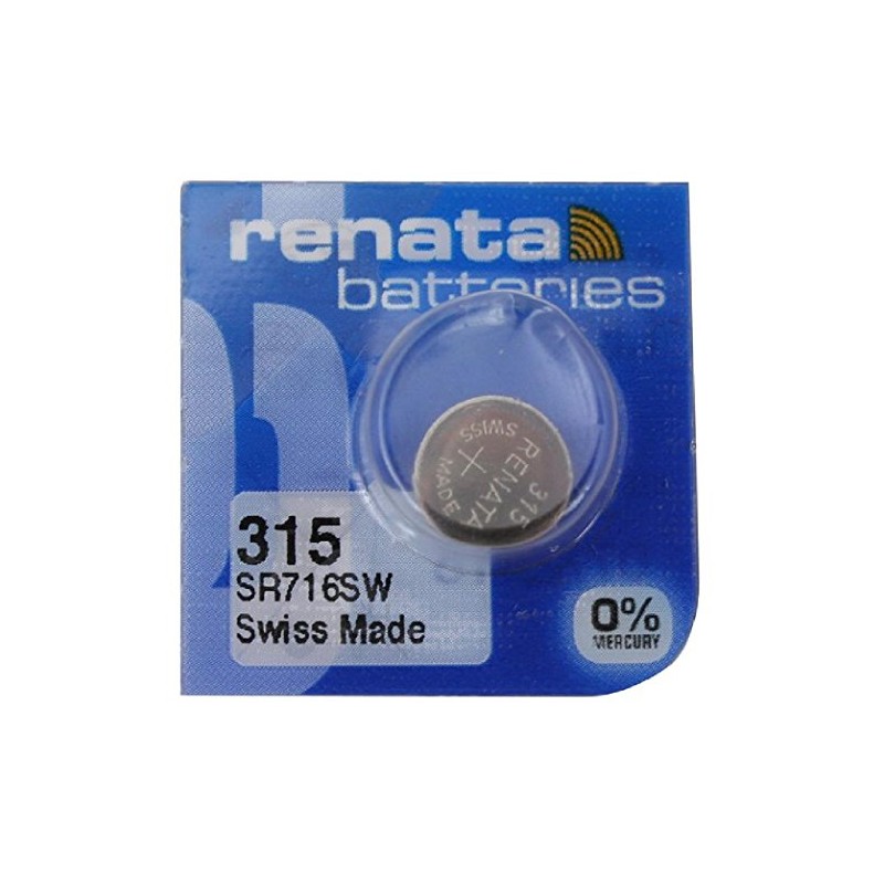 Renata 315 SR716SW Batteries - 1.55V Silver Oxide 315 Watch