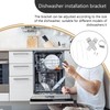 OSALADI Universal Mounting Bracket Dishwasher Dishwasher Mounting Clips Side Dishwasher