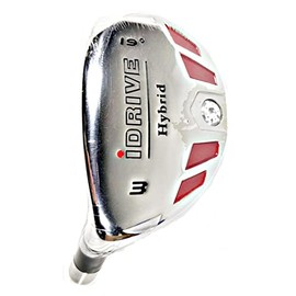 Left-Handed Men's I-Drive #3-19° Loft Hybrid Golf Club with Graphite Shaft, Senior Flex