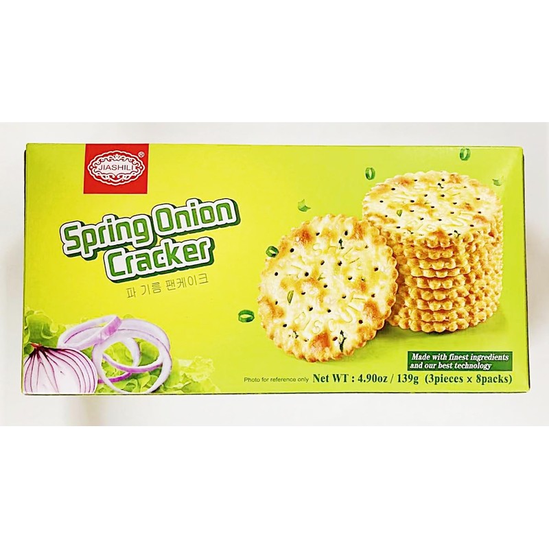 Spring Onion Crackers, 4.90 oz,2 Pack