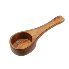 Mewutal Wood Coffee Scoop Wooden Tablespoon Coffee Spoon with Handle for Ground Coffee Tea Flour