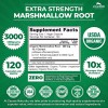 USDA Organic Marshmallow Root 10:1 Extract, 3000 mg Strength, 120