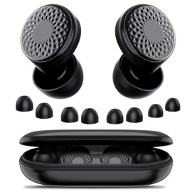 Ear Plugs for Sleep Noise Cancelling -45dB, Customized Soft Earplugs for Concert, 0 Pressure, Reusable Ear Plug for Noise Reduction with Case & 8 Eartips, for Sleep, Working, Studying, Traveling