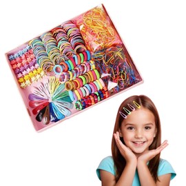 780-Piece Hair Accessories Set for Girls – Includes Bow Clips, Flower Hair Clips, and Elastic Hair Ties – Multi-Colored for Kids and Toddlers