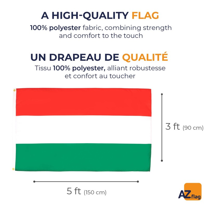 AZ FLAG - Hungary Flag 3' x 5' - Hungarian