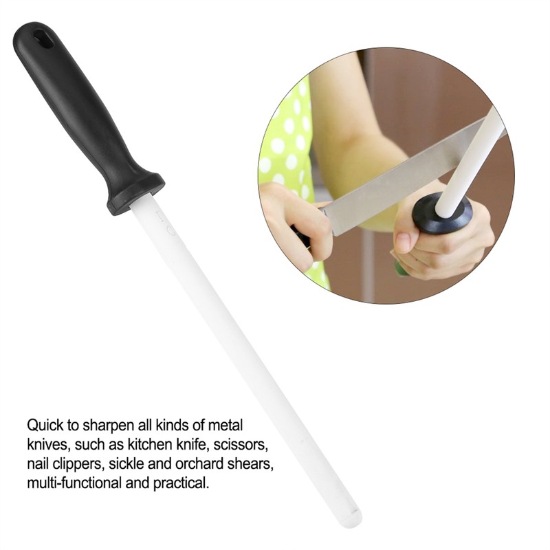 8inch Ceramic Sharpening Rod Stick Sharpener Stone Tool for Kitchen