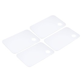 PATIKIL Acrylic Paint Pallet, Rectangle Paint Tray Palette Painting 8x12x0.08" with Thumb Hole for Watercolor Gouache DIY Art Craft Clear