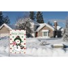 Holly Jolly Christmas Garden Flag 12x18 Double Sided Cute Penguin