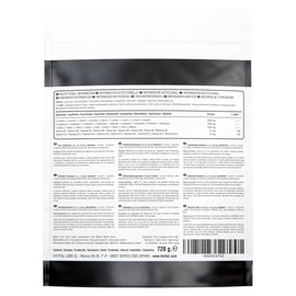 BCAA 2:1:1 6000 mg for 4 months. 720 g with essential amino acids and vitamins B12 and B6, 100% vegan, in powder form and without flavour, to accelerate muscle building and recovery