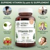 Natural Nutra Supreme Vitamin D3 400 IU Softgels, Immune Support,